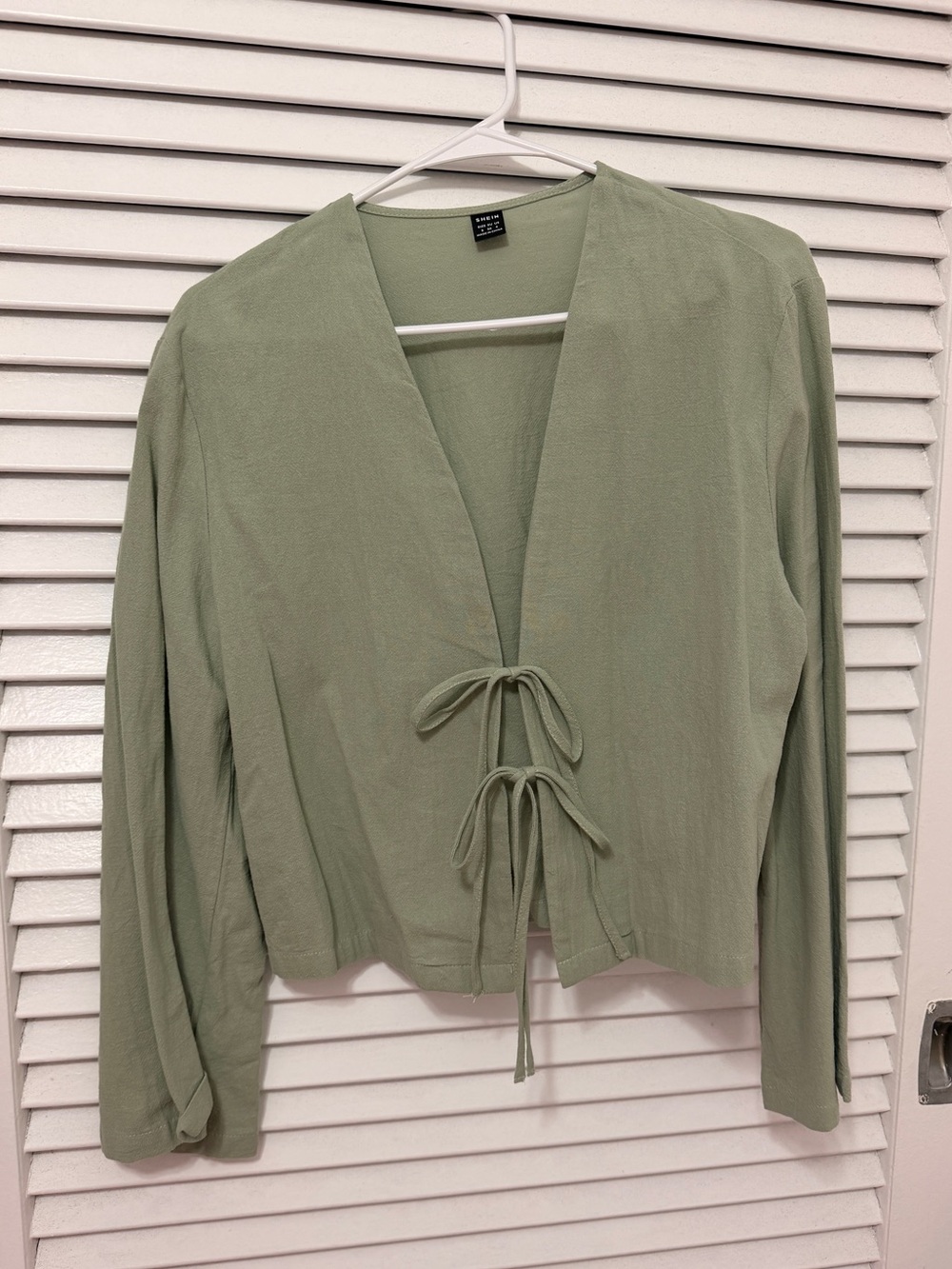 Sage Tie-Front Women's Top